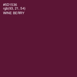 #5D1536 - Wine Berry Color Image